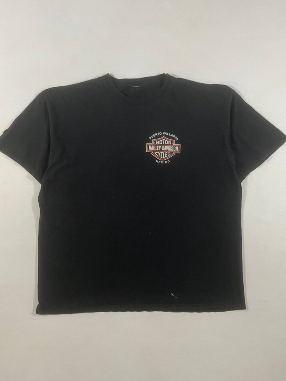 Vintage Harley-Davidson Puerto Vallarta Mexico Live Free Ride Hard Skeleton Bik… - Picture 2 of 3